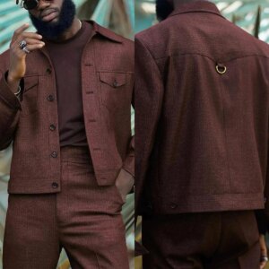 Fashion Show Men Suit Business Singer Tailor-Made Party Tuxedo 2 Pieces Groom Wear Coat Pants Party Groom Plus Size Customized