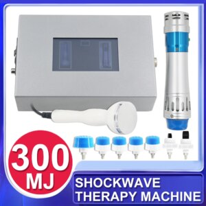 300MJ Professional Shockwave Therapy Machine Ultrasound Effective Relieve Body Pain ED Treatment 2in1 Shock Wave Device
