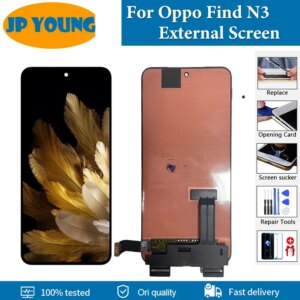 6.31″ AMOLED External Screen For Oppo Find N3 LCD Display Touch Screen Digitizer Assembly For Oppo Find N3 Small LCD Replacement