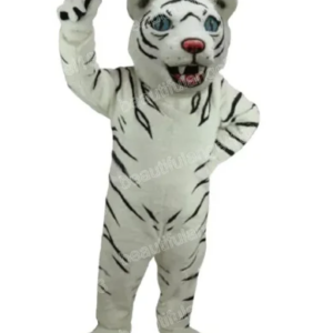 New Adult Hot Sale Foam White Tiger Doll Fancy Cartoon Mascot Costume Plush Christmas Fancy Dress Halloween Mascot Costume