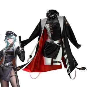 Game Path to Nowhere Nightingale Adjutant Cosplay Cool Black Clothing Women Halloween Costume B