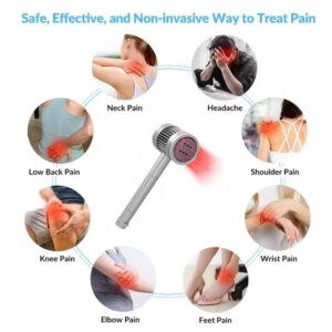 5W 19X650nm+6X808nm Physiotherapy Equipment Cold Laser Therapy Infrared Red Light Back Neck Massager Muscle Body Relaxation