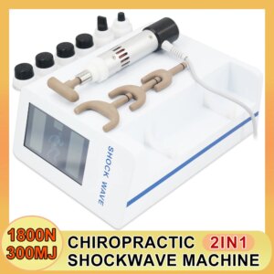 300MJ Shockwave Therapy Machine For Sports Injuries Recovery Heal Muscle Strains Home Use ED Treatment Body Massager.