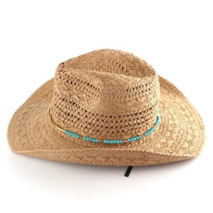 Comfortable and breathable casual outdoor large eaves cowboy grass hat