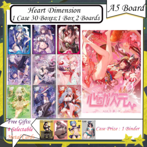 A5 Heart Dimension Board – Anime Goddess Story Cards Featuring Albedo Nezuko Rem Nami Power Zero 2 – Collectible Character Cards