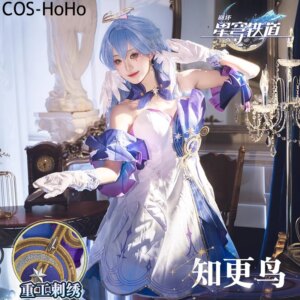 COS-HoHo Honkai: Star Rail Robin Game Suit Elegant Dress Uniform Cosplay Costume Halloween Party Role Play Outfit Women XS-XXL