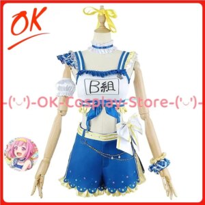 [Customized] Game Project Sekai Colorful Stage Ootori Emu Cosplay Costume Women Cute Cheering Team Suit Halloween Party Uniform