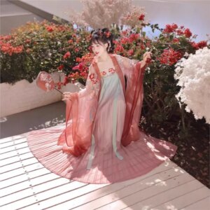 Adult heavy industry embroidery Khov skirt chest-length Hanfu female Xianqi set daily wear