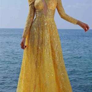 Elegant A-Line Evening Dress Glamorous Beaded Prom Dress 2025 Stylish Sequined Customized Bride Gown Vestidos De Novia