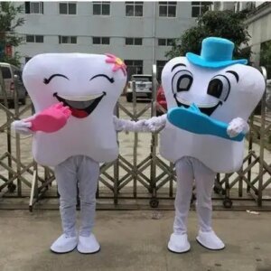 New Adult Halloween Christmas Both Teeth Mascotte Fancy Cartoon Mascot Costume Plush Fancy Dress Mascot Costume