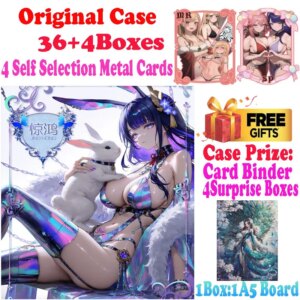 2025 Lastest A5 Size Jinghong Acrylic Waifu Collection Trading Card Board Raiden Ganyu Artboard TCG Toys Hobby Gift