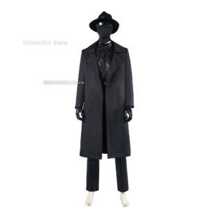 Noir Spiderrr Cosplay Anime Black Mask Cosplay Hat Uniform Suit Halloween Masquerade Party Costume Props For Men
