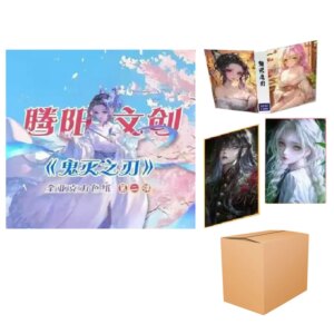 Wholesales Demon Slayer Anime Cards Acrylic Character Collection Card Tanjirou Kamado Nezuko Gifts Playing Cards Party Games