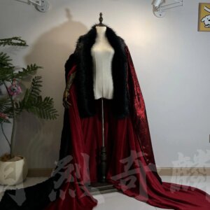 Winter Limited Halloween Cos Cosplay A Cloak Cloak Cloak Flower City Hua Cheng Xie Lian Blue Forget Machine Ink Burning Fiesta