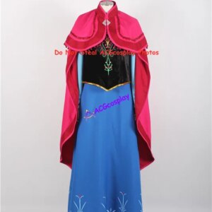 Anna Dress Cosplay Costume Dress acgcosplay Girl Dress