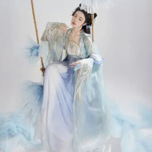Chinese Hanfu Dress Women Luxury Chinese Traditional Ancient Hanfu Party Dress Female Masquerade Fairy Cosplay Costume Tang Suit