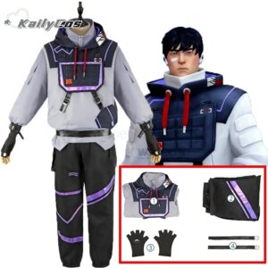 ISO Cosplay Game Valorant Costume cos game Hooded Sweatshirt Pants Top Uniform Accessories Halloween Christmas Carnival Suit