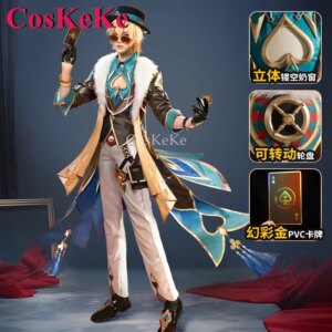 CosKeKe Aventurine Cosplay Game Honkai: Star Rail Costume Fashion Battle Uniform Full Set Halloween Party Role Play Clothing New