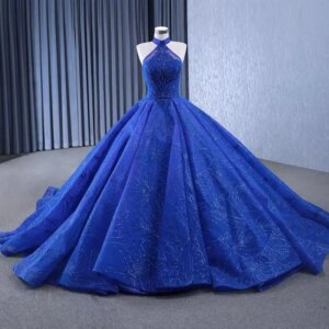 Royal Blue Evening dress, ball gown, Princess Dress