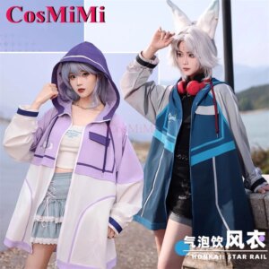 CosMiMi Game Honkai: Star Rail Robin/Feixiao Cosplay Costume Sparkling Drink Fashion Sweet Trench Coat Women Daily Wear Outfit