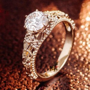 Provence Ring 14K18KGold D/VS1 IGI Lab Grown Diamonds Rings for Women Luxury Engagement Rings Classic Finger Personalized Custom