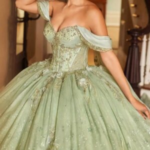 Long Strapless Shawl Sleeve Dress Princess Quinceanera Dresses Luxurious crystal transparent hard Vestidos De 15 Anos customized