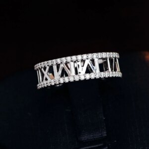 Provence custom Platinum PT950 rings lab diamond name letter rings for men women couple rings Valentine’s Day Gifts party