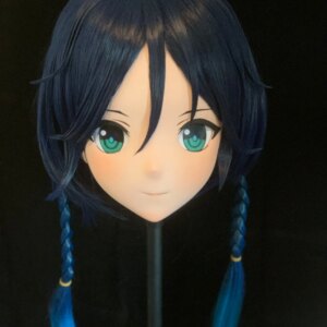 Customize Character Female/Girl Resin Kig Full Head With Lock Anime Cosplay Japanese Anime Kigurumi Mask