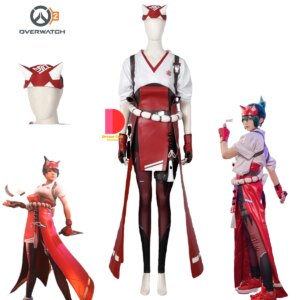 Hot Game Overwatch2 Kiriko Cosplay Costume Anime Clothes for Women Halloween Carnival Suit High Quality RolePlay Adult Halloween