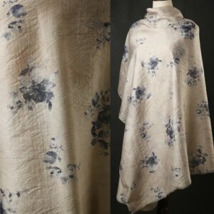 Ink Chrysanthemum Jacquard Digital Printing Fabric 1.5 M Width New Chinese Style Han Clothing Cheongsam