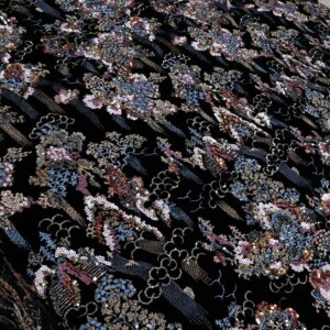 Three-Dimensional Flower Bead Tube Sequined Embroidered Coat Wedding Dress Fabric Suit