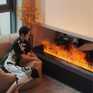 5 Years Warranty Length 3d water steam atomized electric artificial flame fireplace