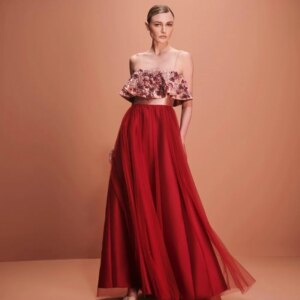 Customized Sequined Flower Beading Ruched A-line Square Neck Long Dresses Celebrity Dresses Chinese Style Formal Casual Sexy