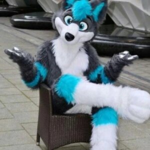 Furry Fox Fursuit Halloween Carnival Party Wolf Dog Mascot Costume