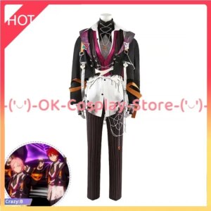 [Custom Made] Game Ensemble Stars Helter-Spider CrazyB Oukawa Kohaku Cosplay Costume Anime Clothing Halloween Party Suits