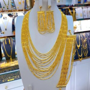 New Dubai Jewelry Women’s Necklaces  Earrings  Bracelets  Party Wedding Accessories YY10102