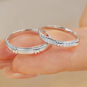 Custom Designer PT950 Platinum Twisted Knot Ring Set with Lab-Grown Diamonds – Unique Couples Engagement & Wedding Rings