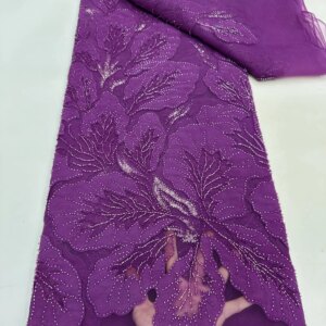 French Mesh Groom Lace Fabric Embroidered Sequins African Lace Fabric 2025 High Quality Nigerian Wedding Dress for Women