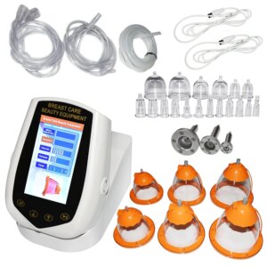 Professional Breast Massager with Red Light Therapy Vibration Suction for Firming and Skin Tightening