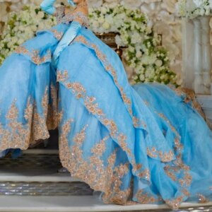 Customized Light Blue Quinceanera Dresses Sweet 16 Year GIrls Lace Applique Tiered Prom Party Gown Vestido De vx 15 Anons 2024