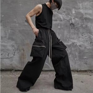 NIGO Hip Hop High Street Pants Retro Fashion Trend Pockets Work Pants Fall Men’s Clothes FHDX #NGTOP11227