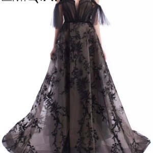 Modern Off the Shoulder Sweetheart Beaded Formal Prom Gowns Vestido de fiesta Black Embroidey Lace A Line Evening Dresses