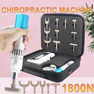 1800N Electric Correction Gun New Chiropractic Adjusting Tools Spine Adjustable Intensity Portable 10Heads Back Therapy Massager