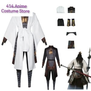 Black Myth Cos Wukong Cosplay Game Erlang the Sacred Divinity Costume New Anime Fancy Stage Costume Halloween Carnival Party Set