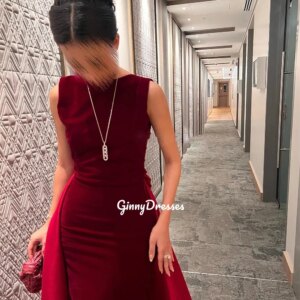 Customized Prom Dresses Scoop Neckline Sleeveless Dresses For Special Events Column Formal Occasion Dresses Flowers Floor-Length