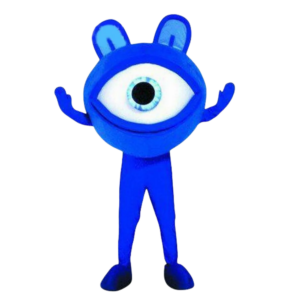 Blue Eye eyeball Mascot Costume Glasses Sight Protection Advertising Mascotte Outfit Suit Party Fancy Dress FREE Ship SW516