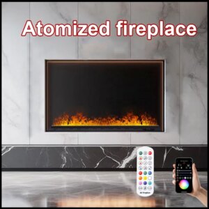 Water vapor water mist fireplace atomizing fireplace intelligent control 3D color LED flame humidifier TV cabinet decoration