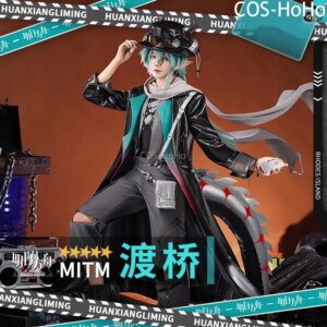 COS-HoHo Arknights Mitm Game Suit Gorgeous Handsome Uniform Cosplay Costume Halloween Carnival Party Role Play Outfit Men S-XXL