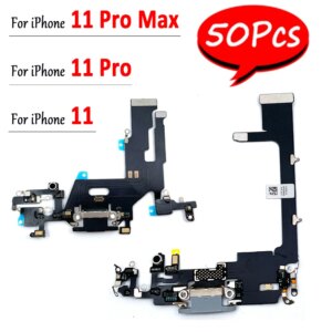 50Pcs,New Tested USB Charger Charging Port Jack Dock Flex Cable Connector Microphone Board For iPhone 11 / 11 Pro / 11 Pro Max
