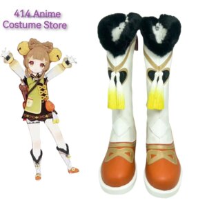 Game Genshin Impact Yaoyao Cosplay Shoes for Men Woman Halloween Party